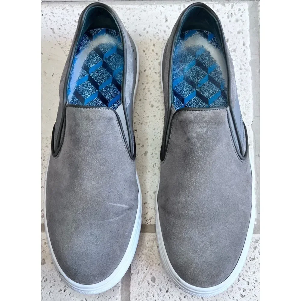 Ted Baker Men’s Bitula Sneaker Grey Suede Slip On Shoe Size EU 41 1/2 US 8.5